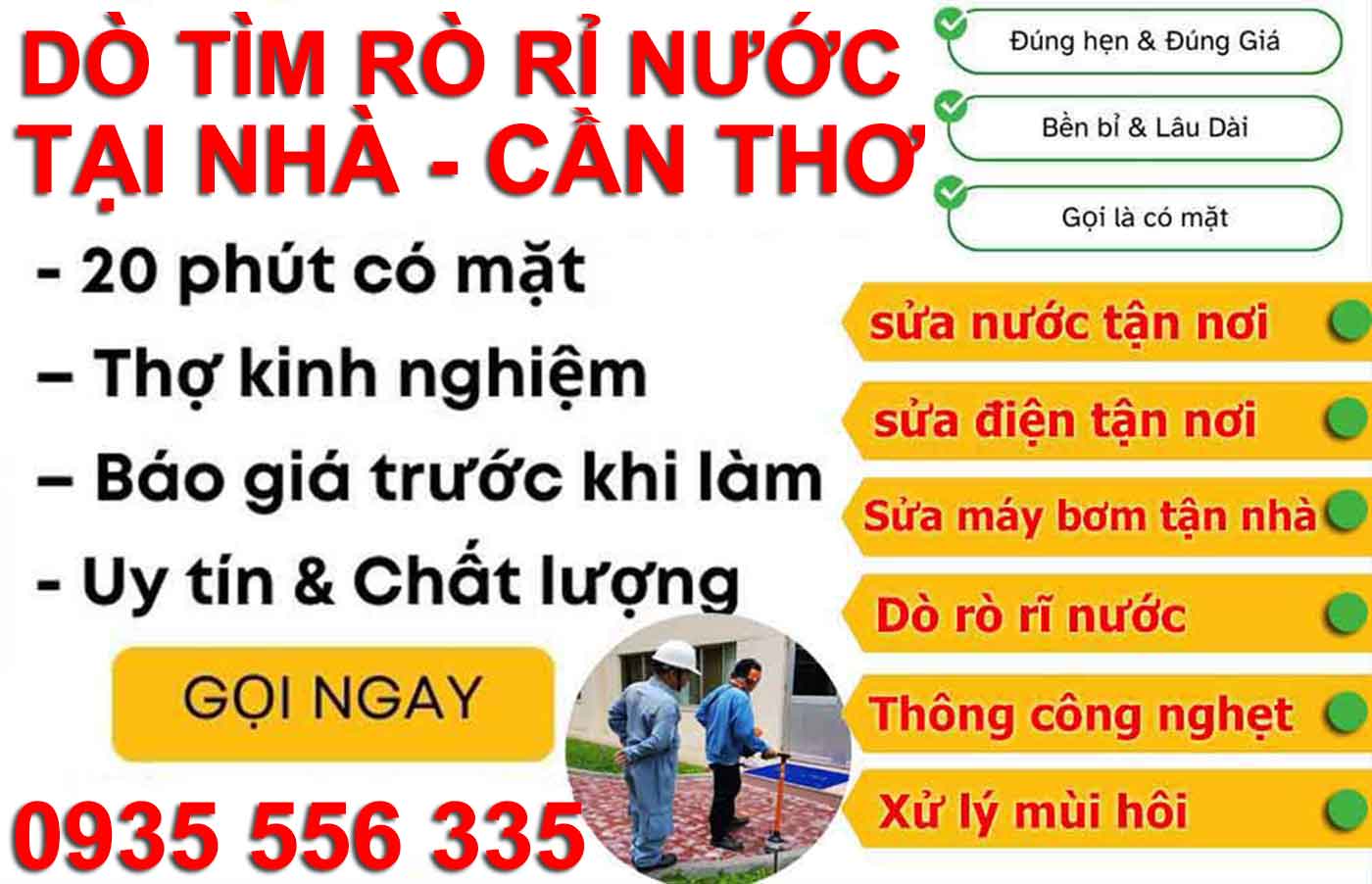 Dò tìm rò rỉ nước tại nhà Cần Thơ – Giải pháp nhanh, chính xác, tiết kiệm nước